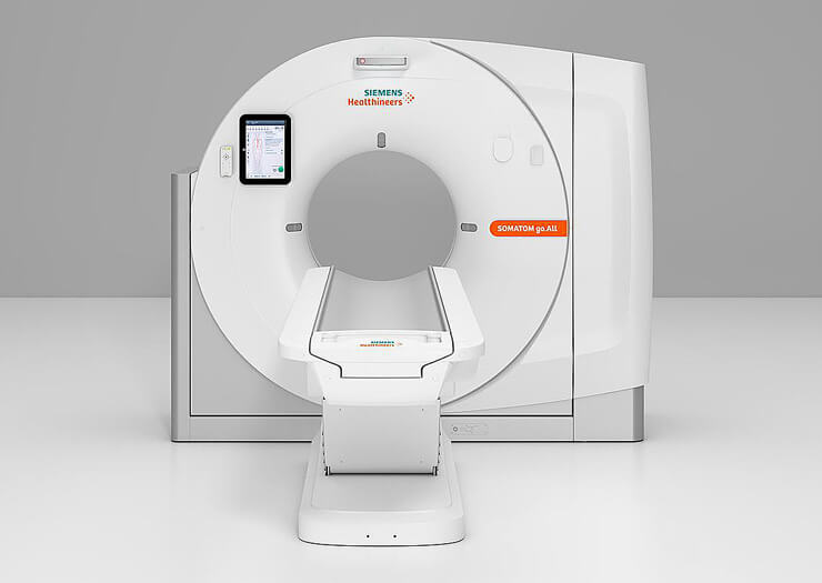 Computertomograph Scanner der Radiologie Freiburg